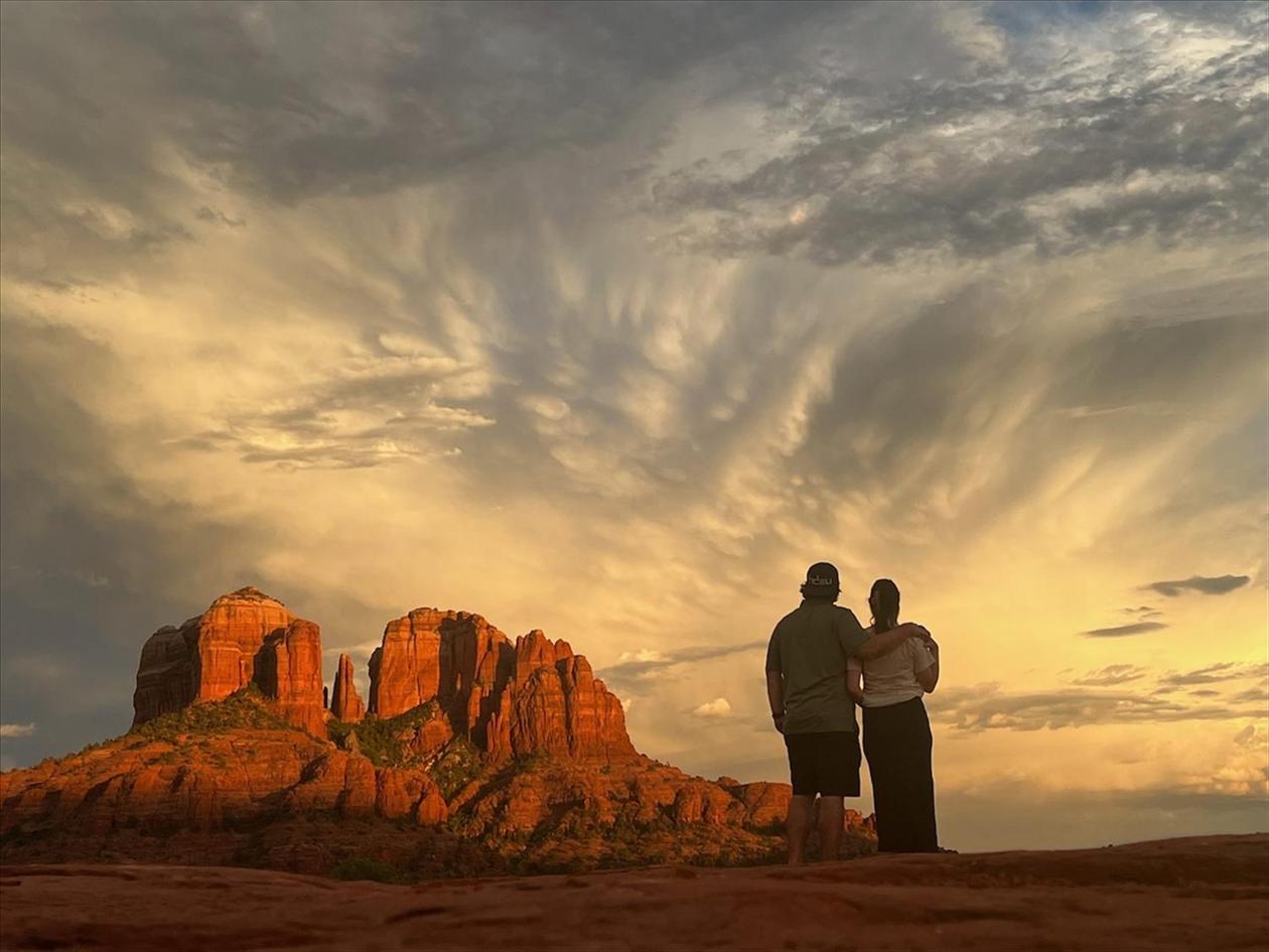 Cathedral Rock at sunset in Sedona, Arizona