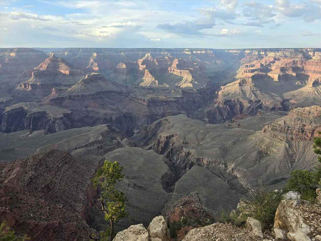 Grand Canyon South Rim at dusk