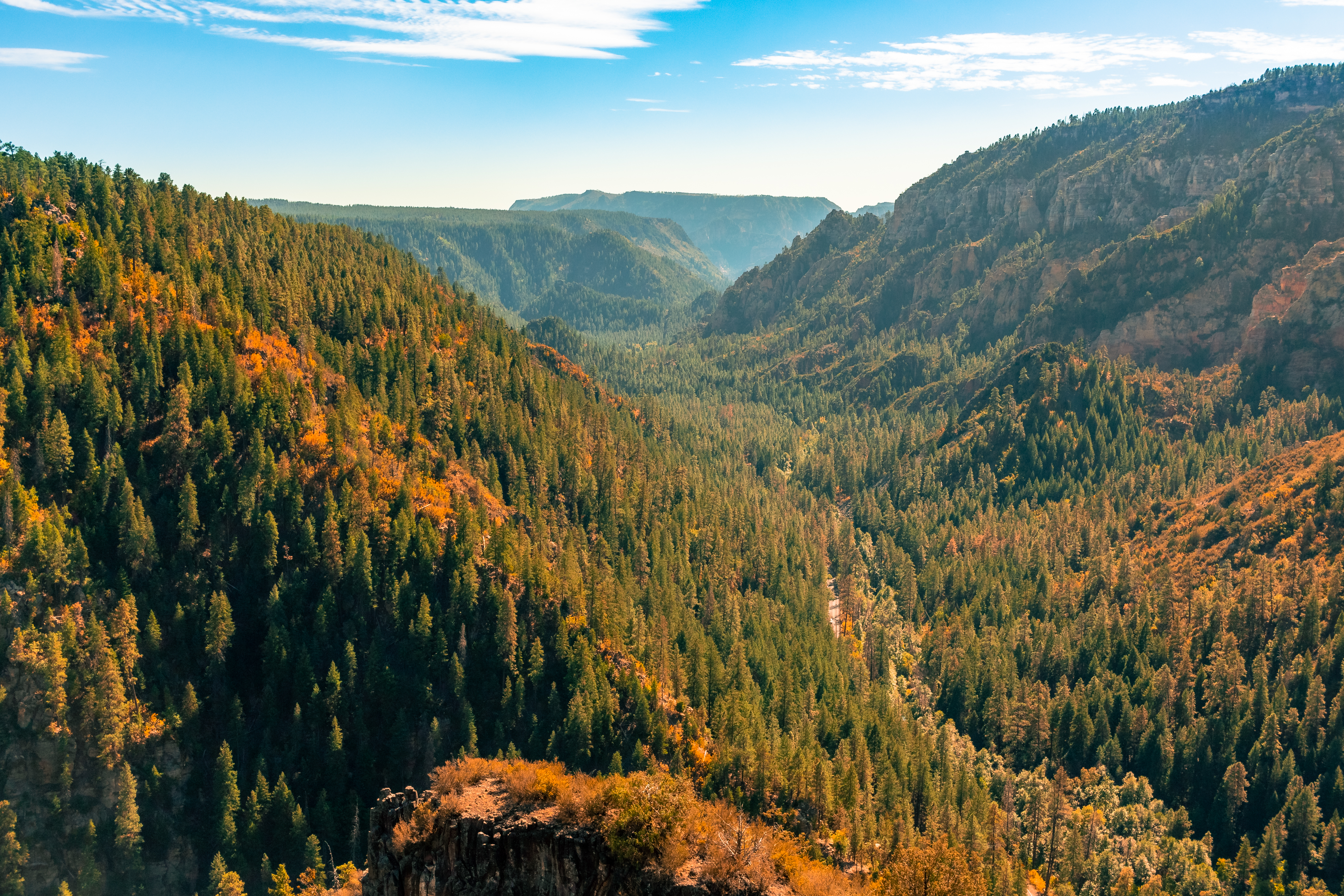 Oak Creek Canyon overlook on the drive from Sedona